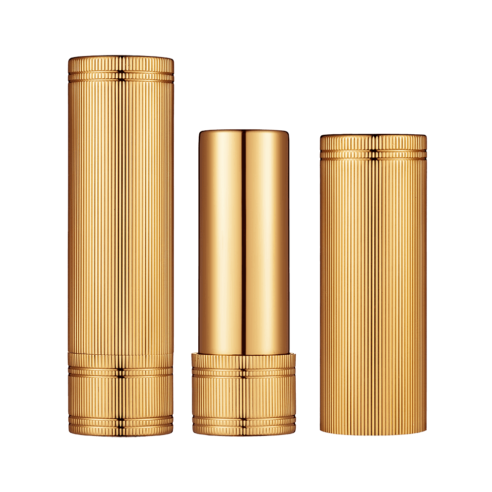 12.1mm مقلمة نحى الذهب أنبوب أحمر الشفاه الألومنيوم HL8331